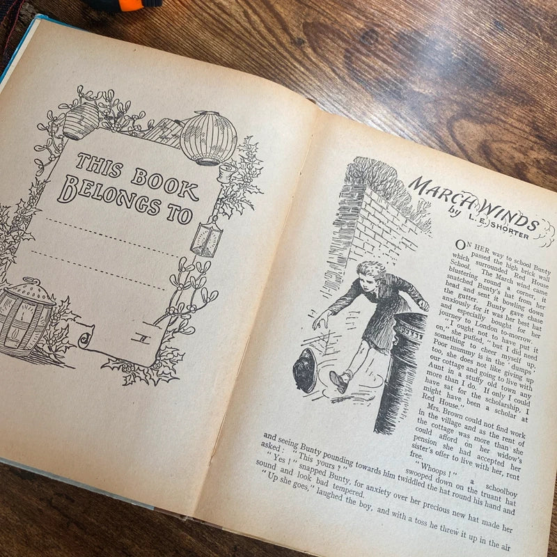 Vintage 1950s Children’s Annual Our Girls Yarns by Renwick Hardback Book Decor