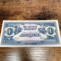 Vintage The Japanese Government World War II Invasion Note One 1 Dollar Banknote