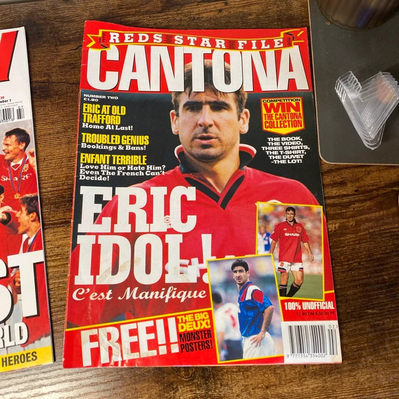 Vintage 90’s Manchester United Magazine Programmes Bundle Treble Winners Cantona