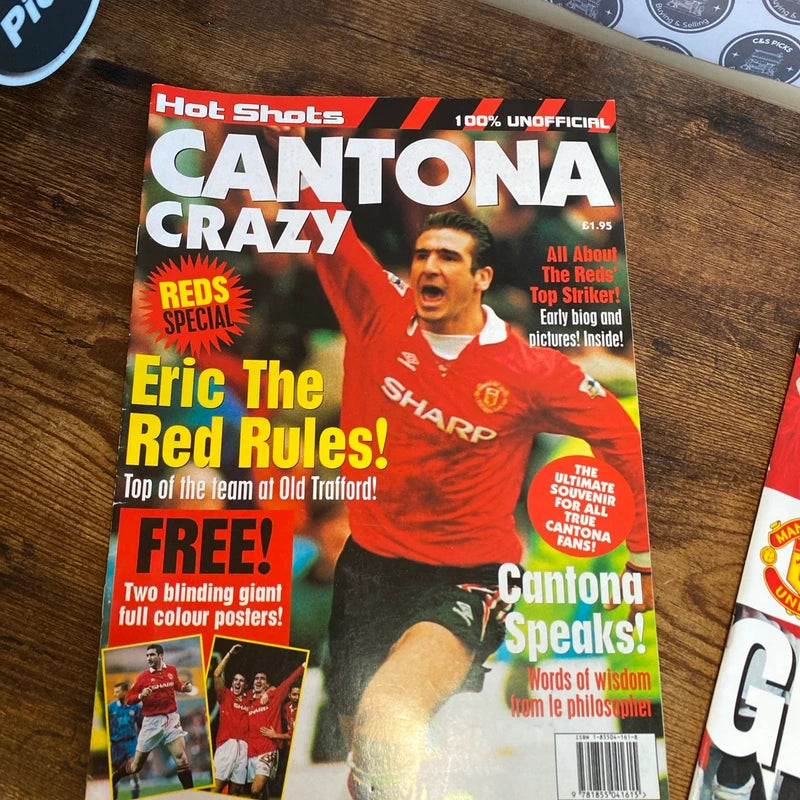Vintage 90’s Manchester United Magazine Programmes Bundle Treble Winners Cantona