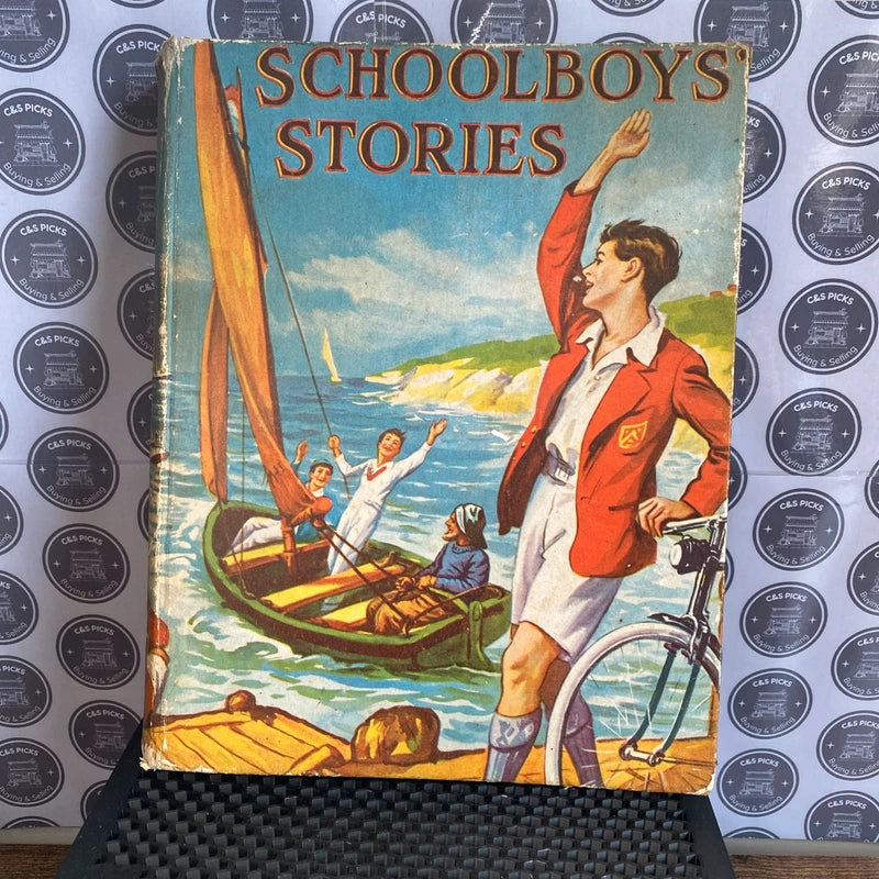 Vintage Schoolboys' Stories Hardback Book 1930’s Antique Book Home Decor Prop UK