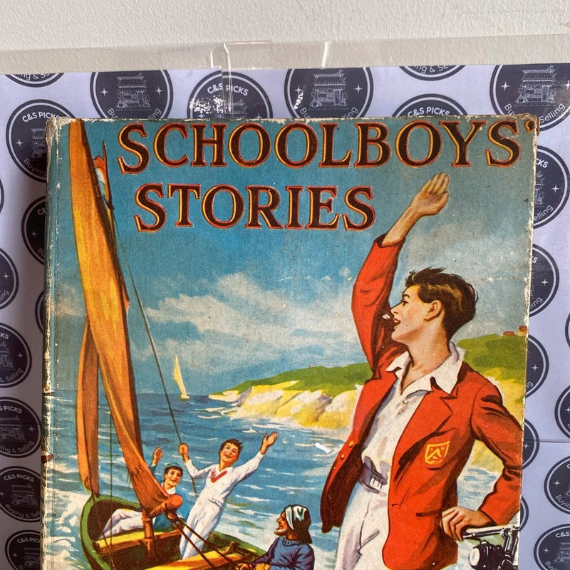 Vintage Schoolboys' Stories Hardback Book 1930’s Antique Book Home Decor Prop UK