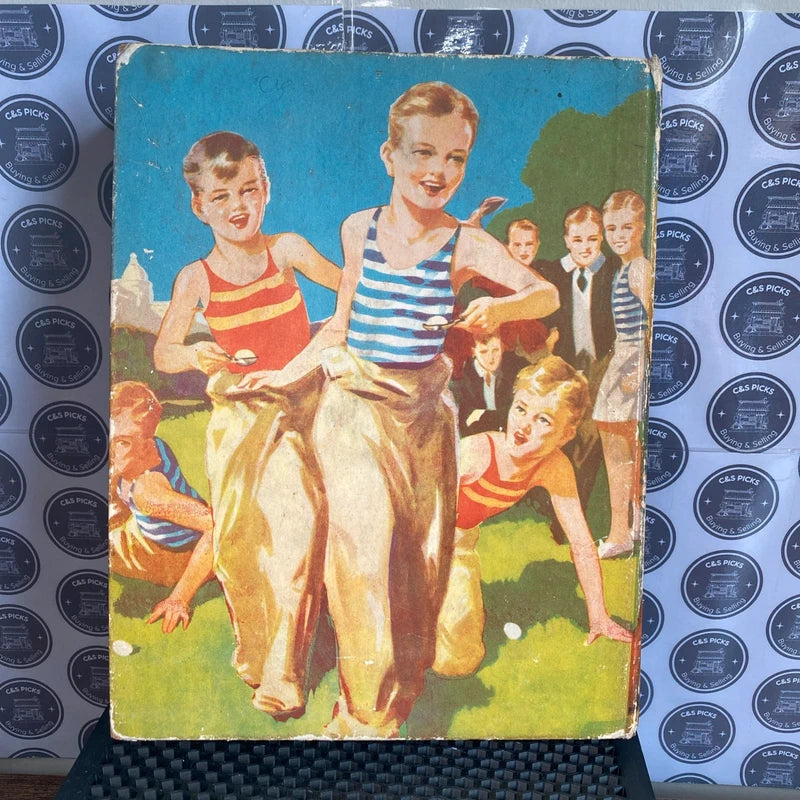 Vintage Schoolboys' Stories Hardback Book 1930’s Antique Book Home Decor Prop UK