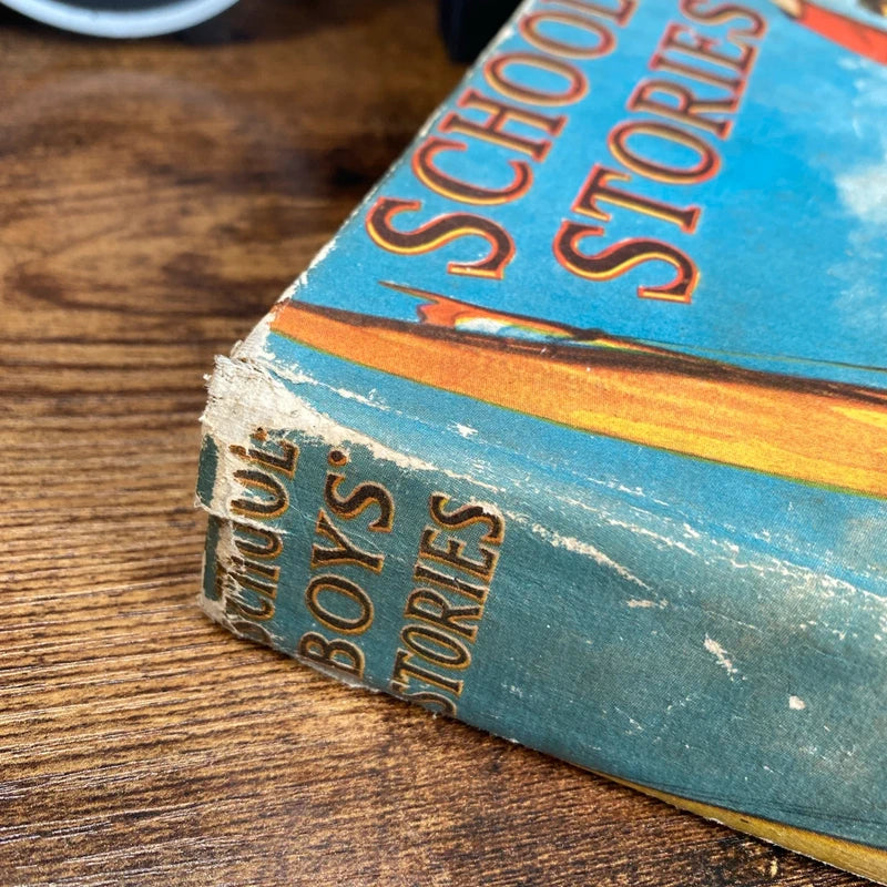 Vintage Schoolboys' Stories Hardback Book 1930’s Antique Book Home Decor Prop UK