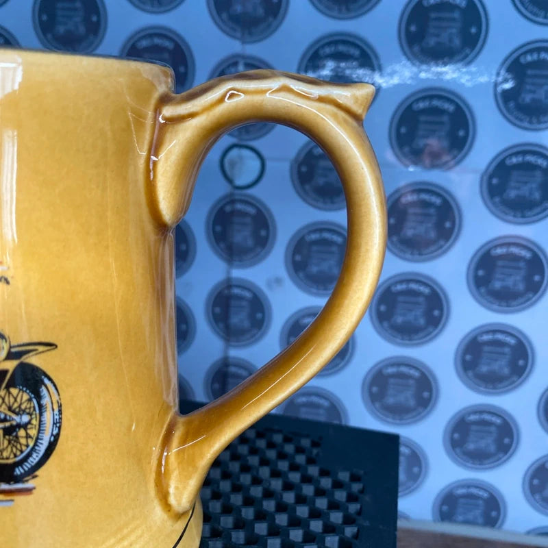 Vintage Wade Tankard Mug Cup Classic Bugatti Motor Car Design Mancave Home Bar