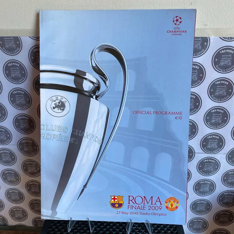 Champions League Final 2009 FC Barcelona v Manchester United Match Programme
