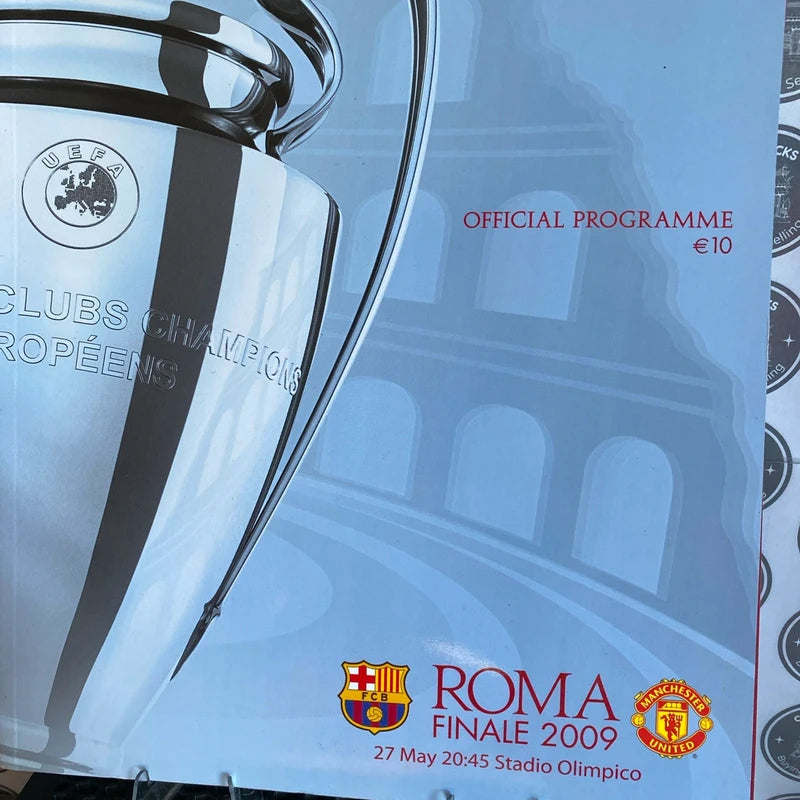 Champions League Final 2009 FC Barcelona v Manchester United Match Programme