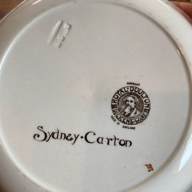 Vintage Royal Doulton Dickens Ware Sydney Carton Shallow Bowl Collectors Rare UK