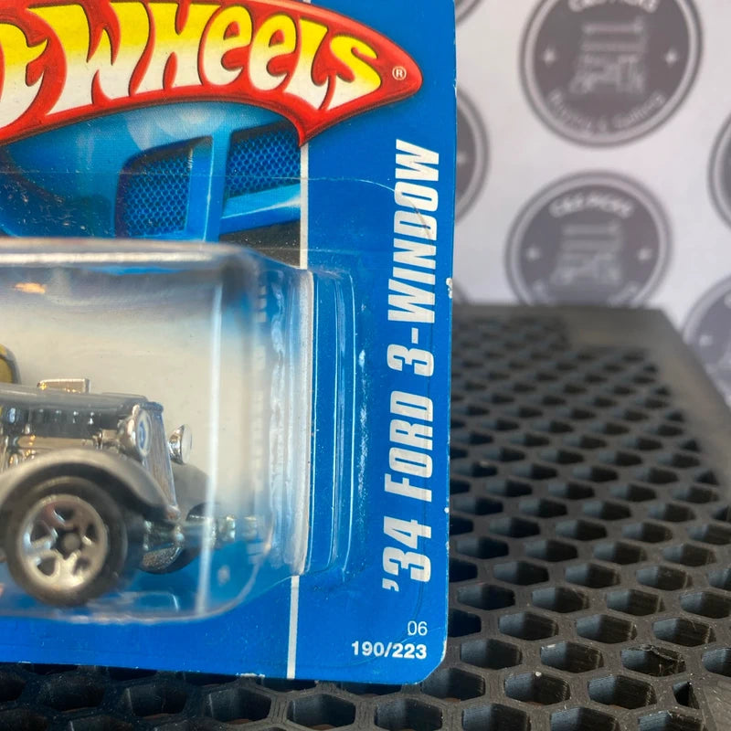 Hot Wheels ‘34 Ford 3-Window Diecast Car 190/223 Collectors New Sealed Mancave