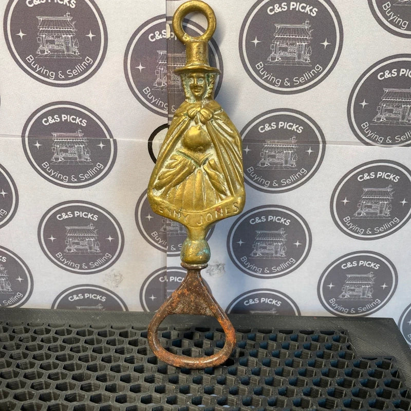 Vintage Kenny Jones Bottle Opener Welsh Folklore Solid Brass Decor Home Bar Prop