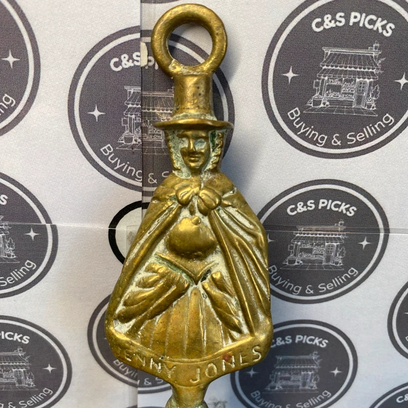 Vintage Kenny Jones Bottle Opener Welsh Folklore Solid Brass Decor Home Bar Prop