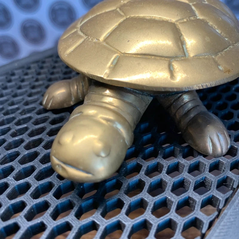 Vintage Brass Turtle Tortoise Ornament Jewellery Trinket Box Antique Decor Gift
