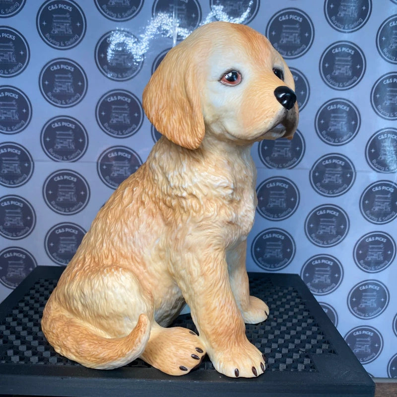 Vintage Lenox Golden Retriever Puppy Dog Ornament Statue Figurine Home Decor