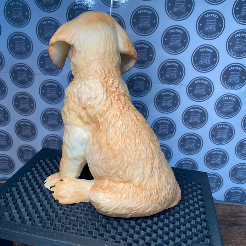 Vintage Lenox Golden Retriever Puppy Dog Ornament Statue Figurine Home Decor