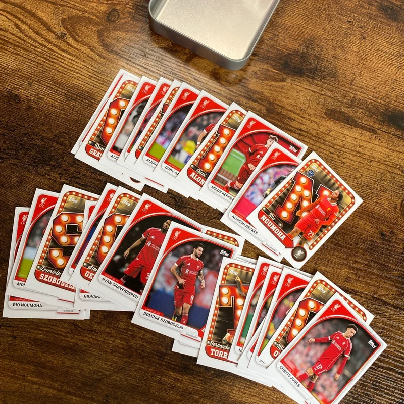 Topps Liverpool Team Set 2025/26 Tin + 30 Cards Inserts & Base No Numbered Lot