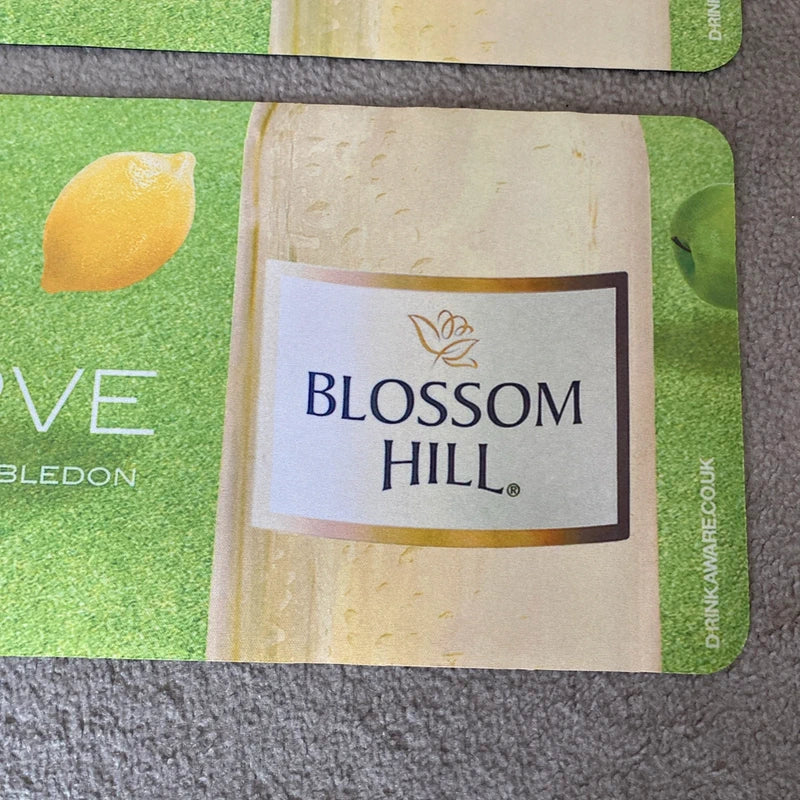 Wimbledon Top Serve Blossom Hill Beer Runner Mat Home Bar Man Cave Pub Tennis UK