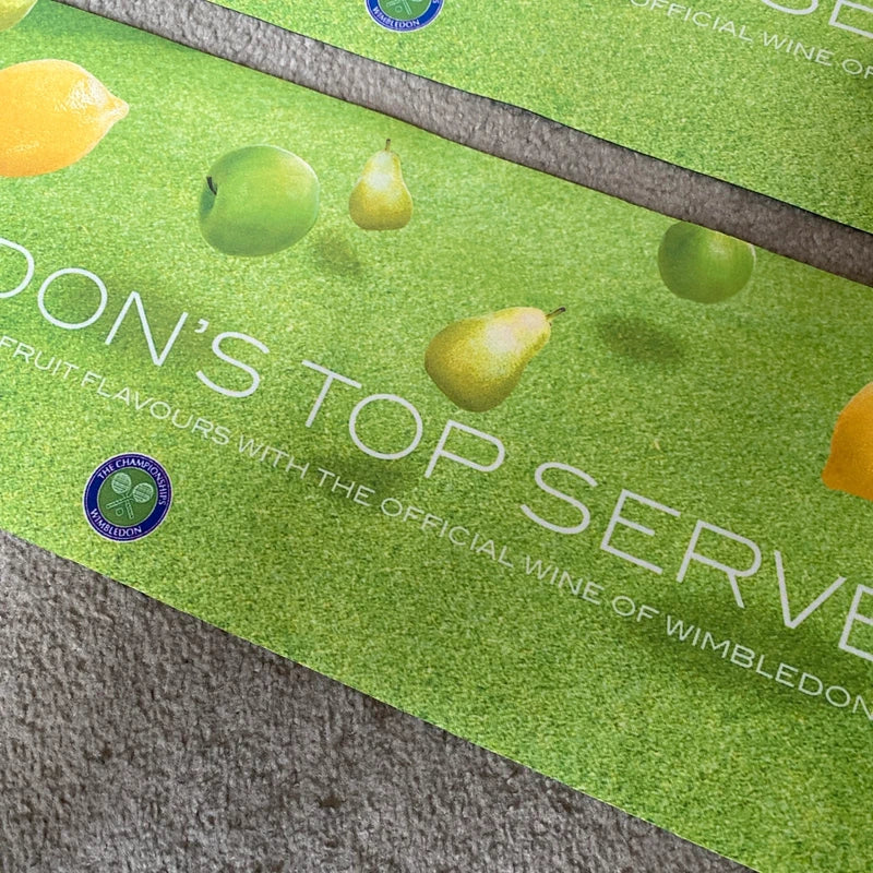 Wimbledon Top Serve Blossom Hill Beer Runner Mat Home Bar Man Cave Pub Tennis UK