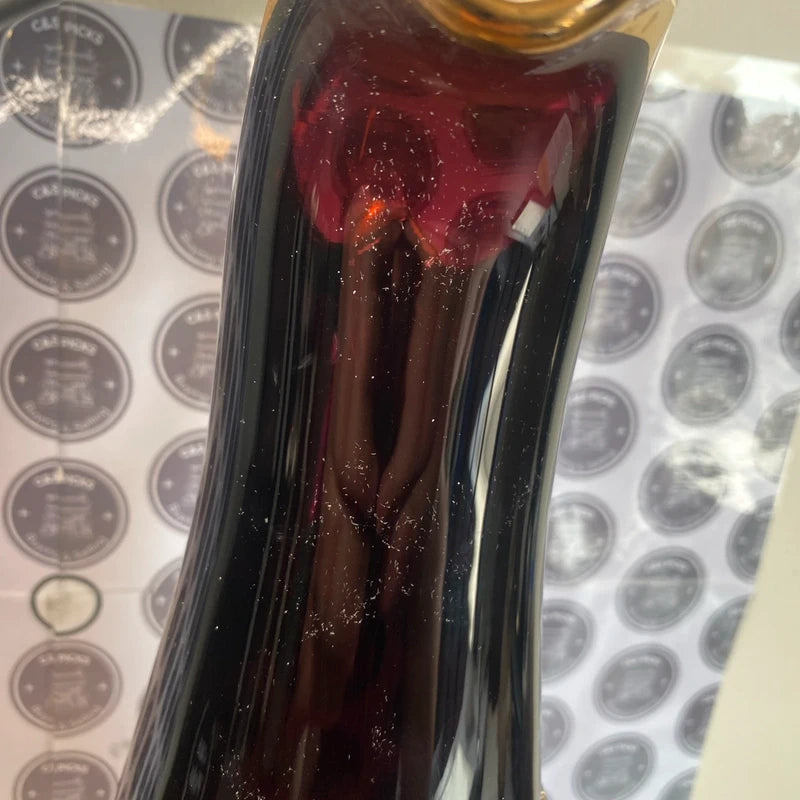 Vintage Large Glass Wine Jug Vase Providentiae Memor Plaque Home Decor Prop Gift