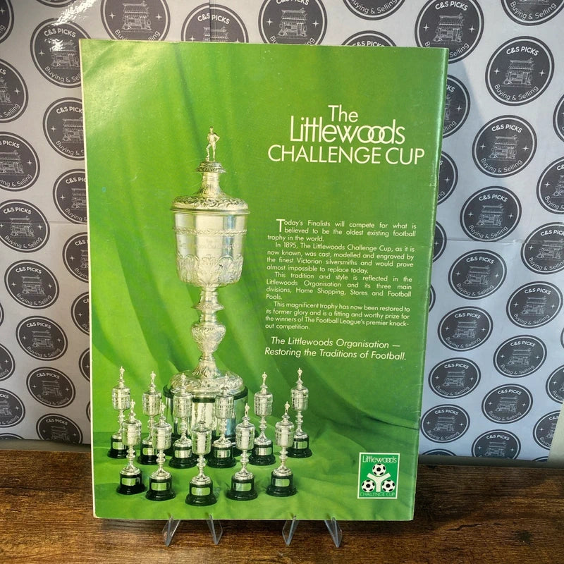 87’ Littlewoods Challenge Cup Final Arsenal V Liverpool Match Programme Wembley