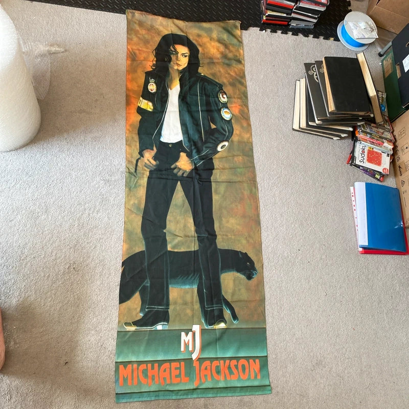 Vintage Michael Jackson Silk Poster Banner Wall Art Tapestry Flag Original Rare