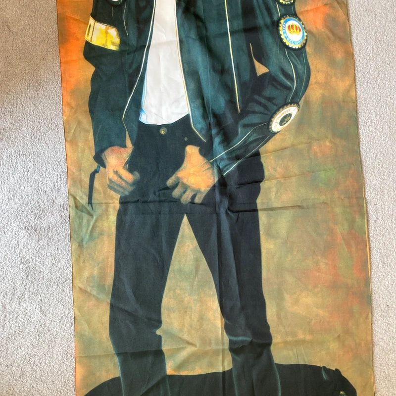 Vintage Michael Jackson Silk Poster Banner Wall Art Tapestry Flag Original Rare
