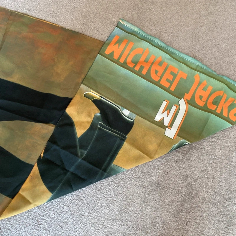 Vintage Michael Jackson Silk Poster Banner Wall Art Tapestry Flag Original Rare