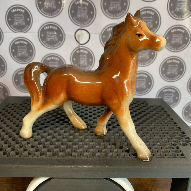 Vintage Ceramic Porcelain Horse Figurines X6 Bundle Lot Collectable Ornaments