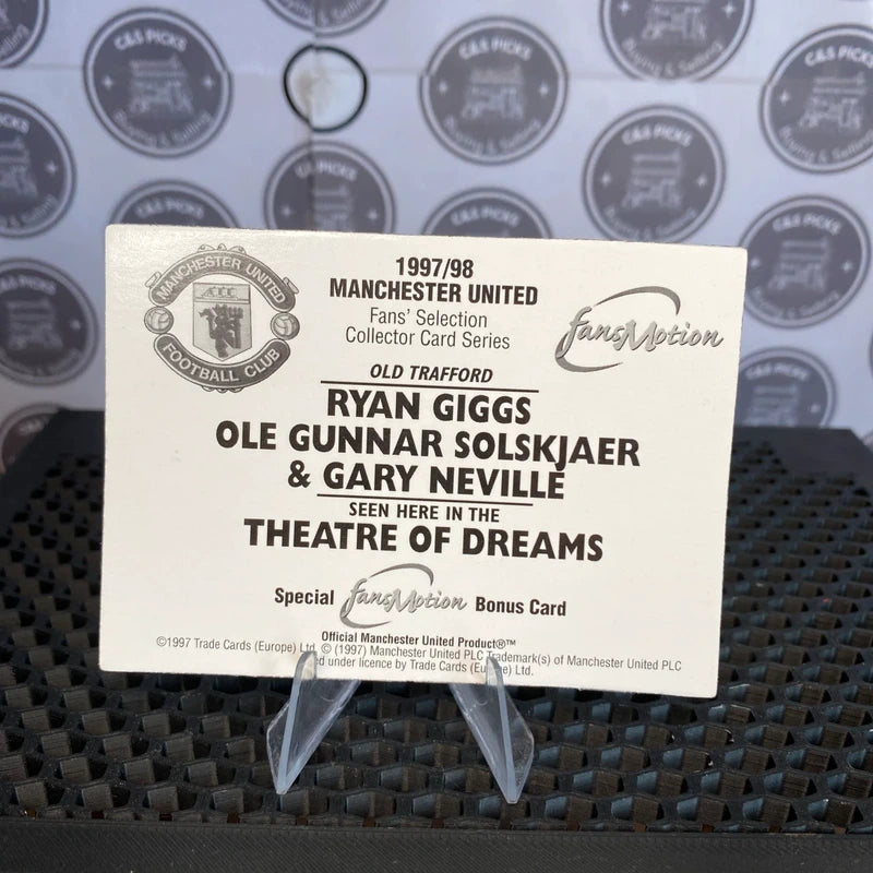 Manchester United Hologram Limited Edition Football Card Giggs & Ole Solskjaer