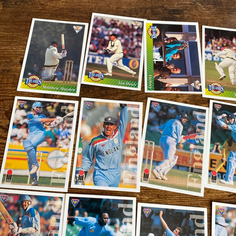 1992-94 Vintage Futera Cricket Trading Card Lot Bundle World Cup Sleeved Cards