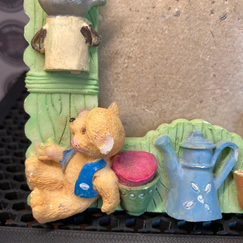 Cute Vintage Teddy Bear 3D Picture Photo Frame Honeypot Kids Nursery Decor UK