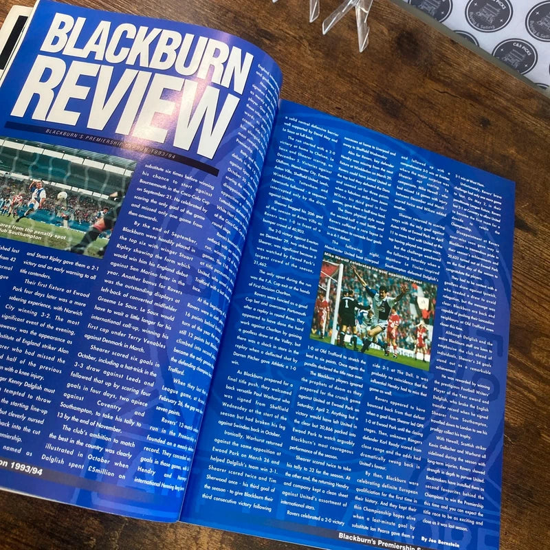 Blackburn Rovers v Manchester United Charity Shield Final 1994 Man U Cup Winners