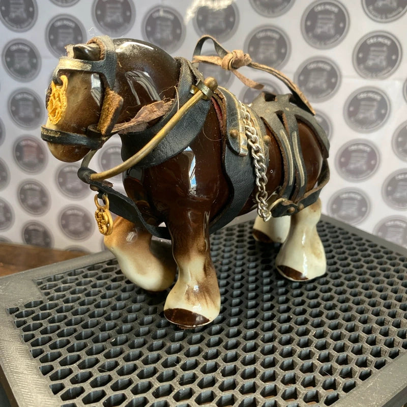 Vintage Ceramic Shire Horse Ceramic Glossy Figurine Home Decor Country house