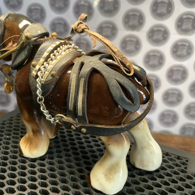 Vintage Ceramic Shire Horse Ceramic Glossy Figurine Home Decor Country house