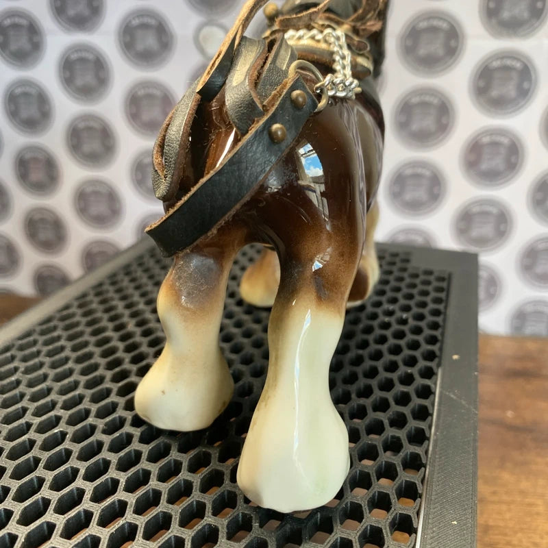 Vintage Ceramic Shire Horse Ceramic Glossy Figurine Home Decor Country house