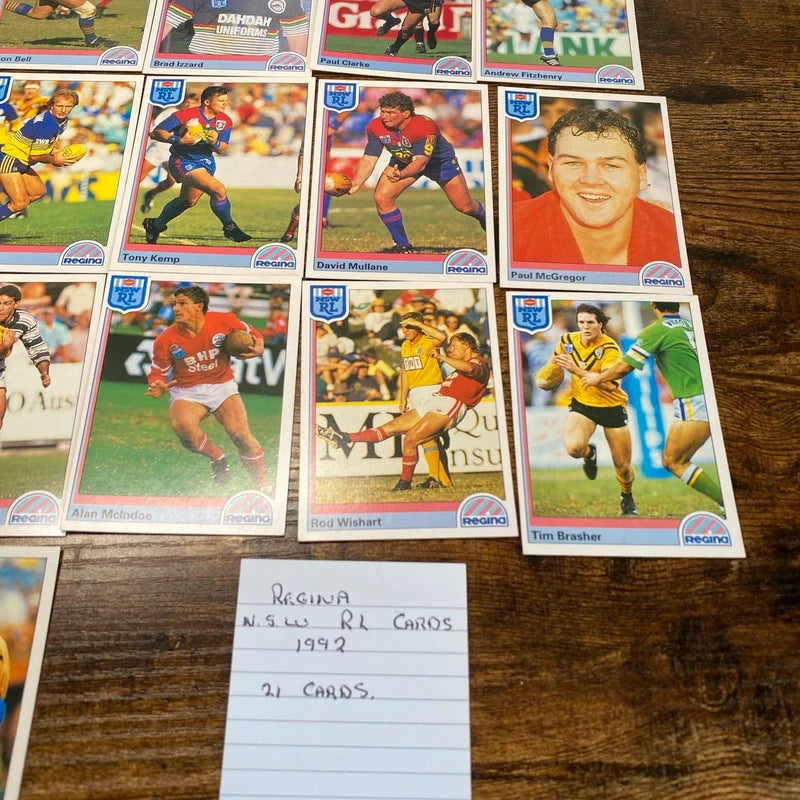 Vintage NRL Australian Rugby League Cards 21 Card Bundle 1992 Aussie Collectors