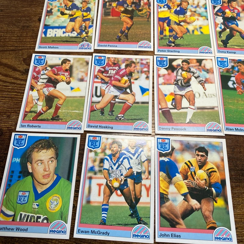 Vintage NRL Australian Rugby League Cards 21 Card Bundle 1992 Aussie Collectors