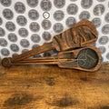 Antique Wooden Case Hand Carved Elephant Merchant Weight Scale Medicine Gold