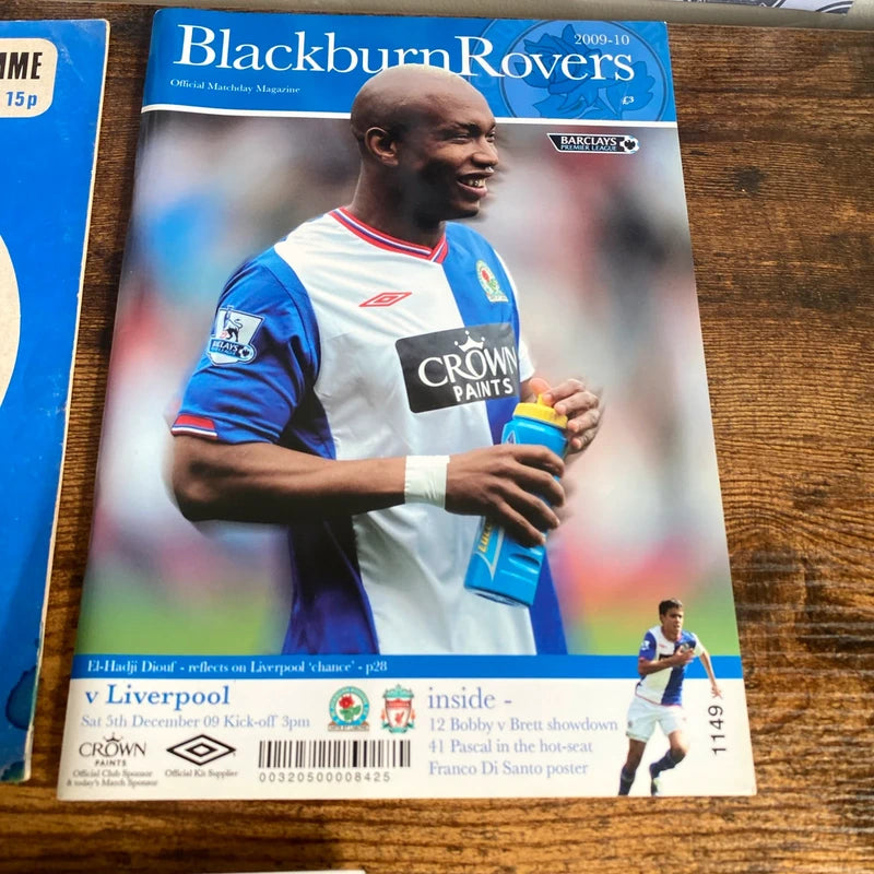 Blackburn Rovers Match day Programme Bundle Centenary Souvenir + One Signed Auto