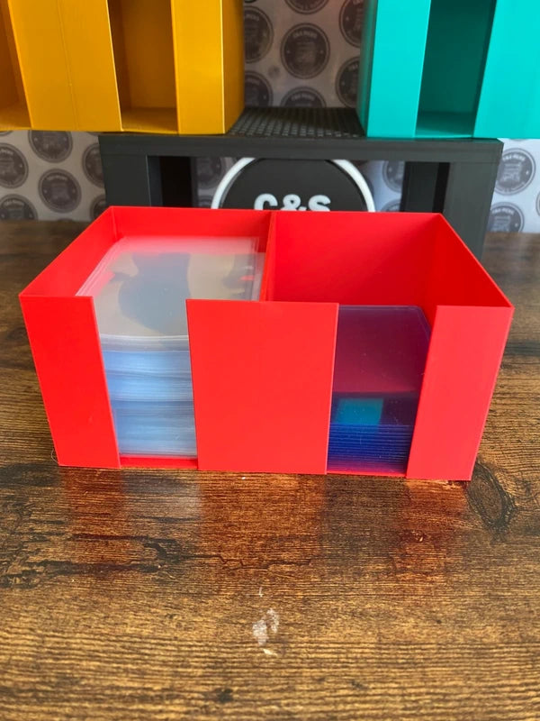 Sleeve & top loader sorter container new multi colour custom trading cards pokemon topps etc
