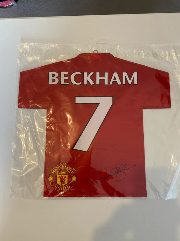 David Beckham Manchester United Pennant wall hanging Man U bar Mancave