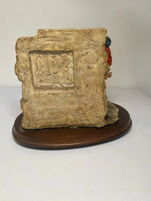 Large ornament statue figurine “ confusion “ lost traveller quirky travel decor