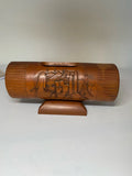 Vintage hand carved bamboo paint brush pot , calligraphy set holder letter stand etc