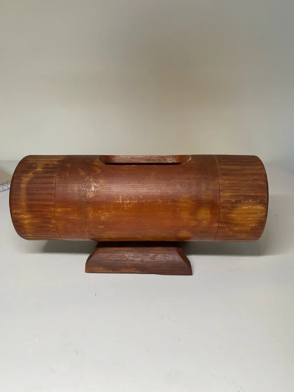Vintage hand carved bamboo paint brush pot , calligraphy set holder letter stand etc