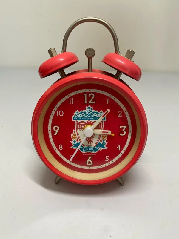 Vintage style Liverpool FC alarm clock twin bell working LFC merch decor working