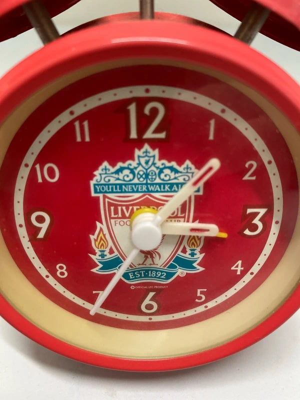 Vintage style Liverpool FC alarm clock twin bell working LFC merch decor working