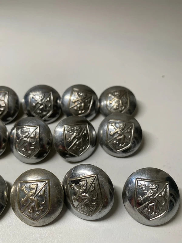Vintage Scotland Lion Rampant Gaunt London military button lot x15 brass bundle