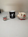 Bundle of Liverpool FC display desk pen holder piggy bank & mug LFC merch
