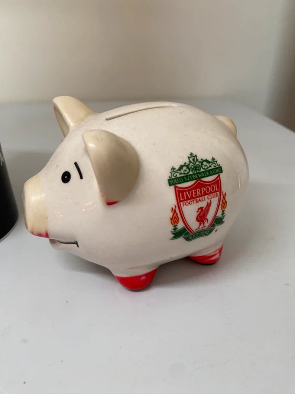 Bundle of Liverpool FC display desk pen holder piggy bank & mug LFC merch