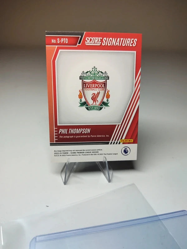 Phil Thompson 2022-23 Panini Score Signatures Auto /199 Liverpool Autograph